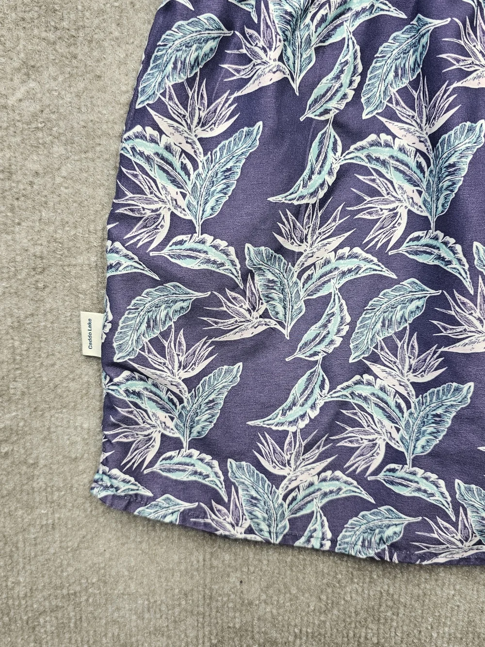 Magellan Outdoors Girls Size 5 Fishing Dress Purple Tropical Print UPF Vented